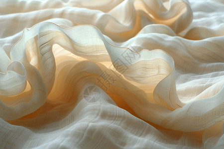 织物纤维白色的有机纤维插画