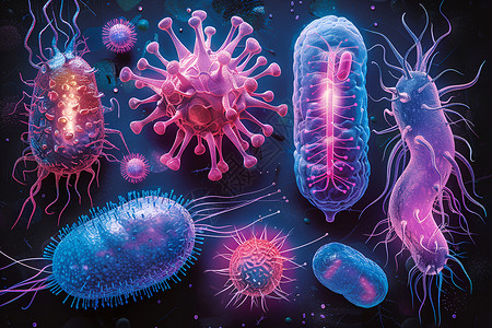 各种素菜感染性疾病各种细菌设计图片