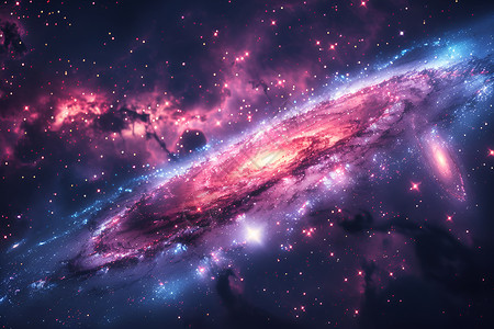 太空的星际相互作用星系高清图片