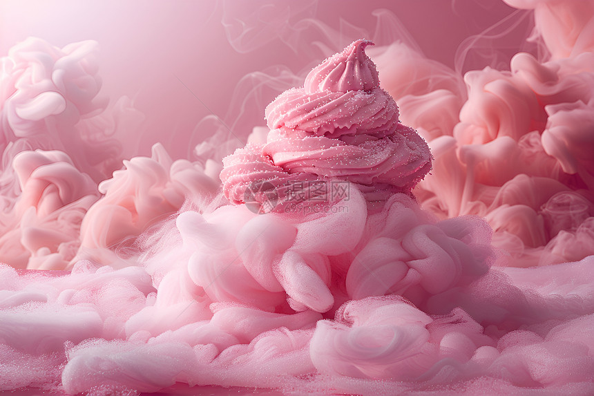 粉色奇幻粉色糖云图片