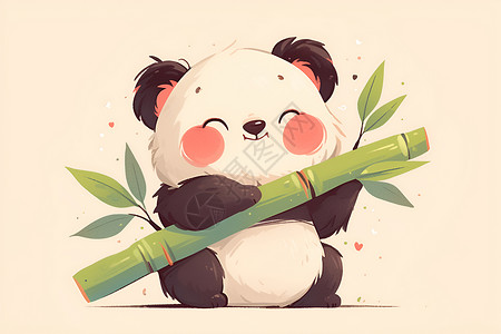 可爱搞笑的熊猫背景图片