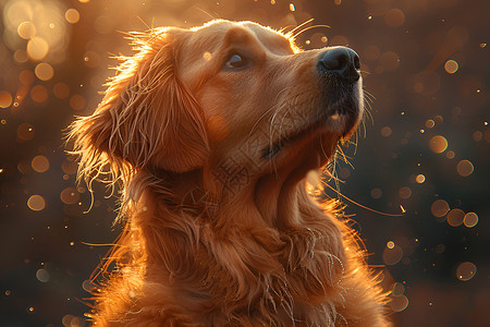 阳光下的狗狗高清图片