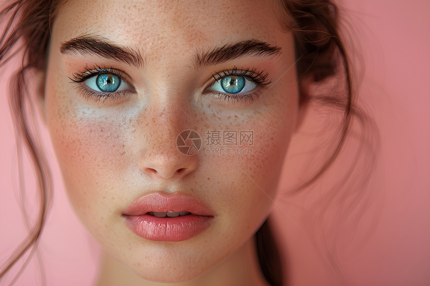 蓝眼睛的女人图片