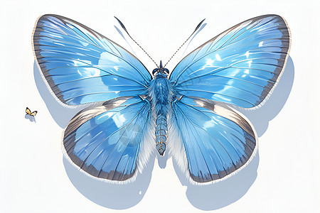 多姿的蓝蝴蝶高清图片