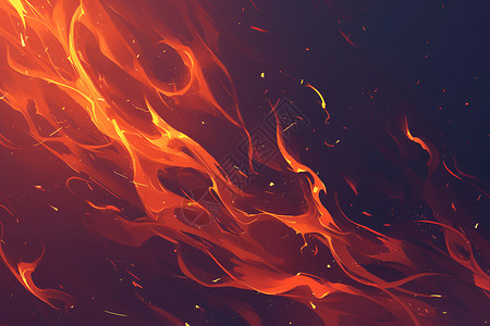 燃烧的火焰奇观的火焰插画插画