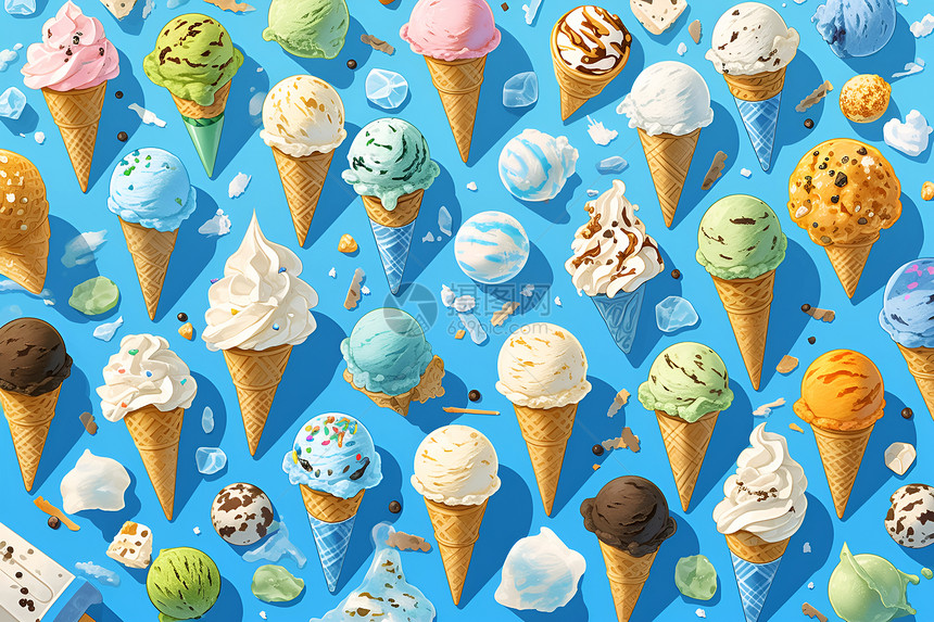 可口的食物冰淇淋图片