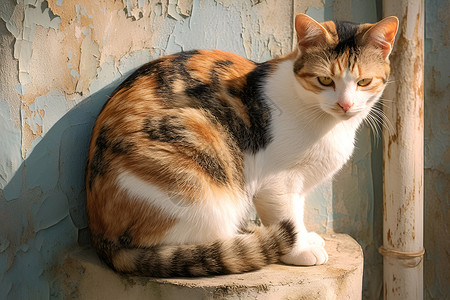 可爱的虎斑猫高清图片
