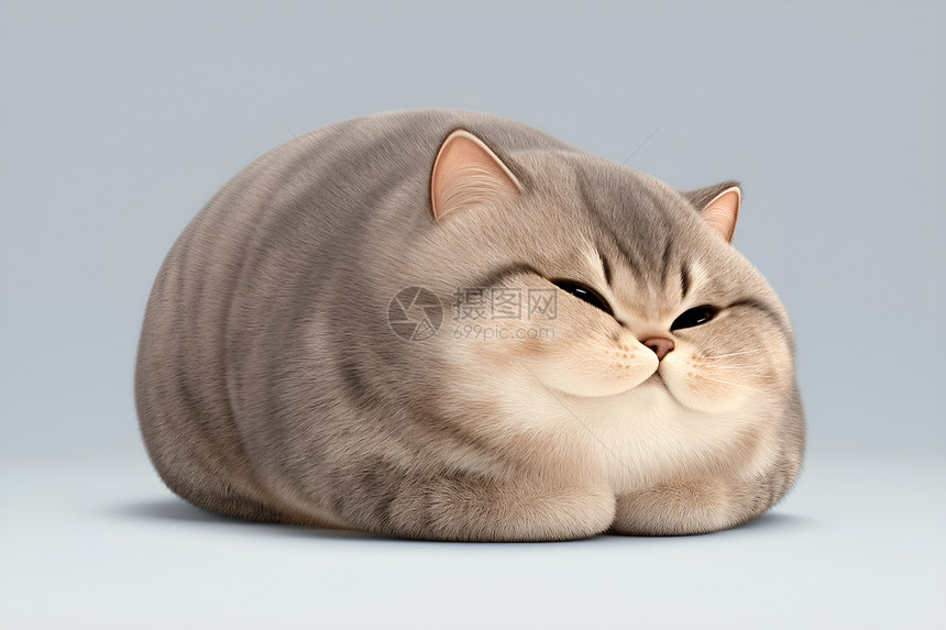 圆胖的猫咪图片