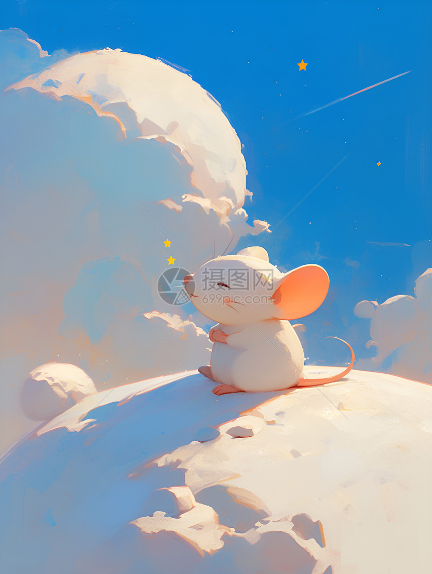 小鼠仰望星空图片
