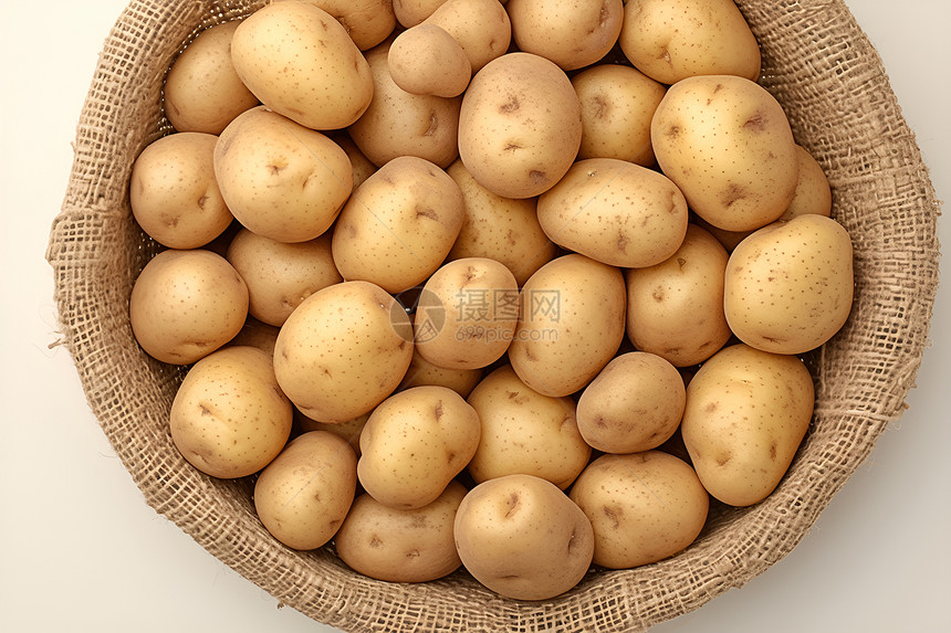 新鲜成熟的土豆图片
