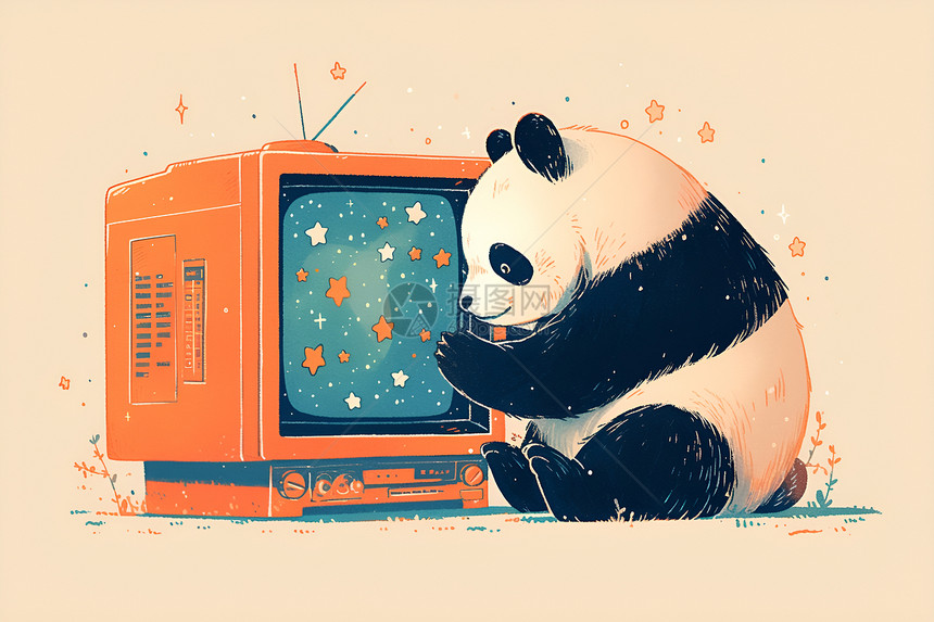 小熊猫迷恋电视图片
