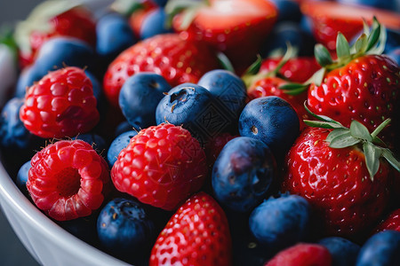 多彩水果草莓多彩鲜果盘背景