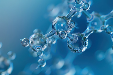 朋克海马结构分子背景设计图片
