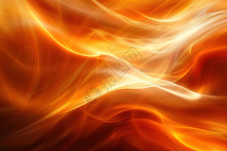 橙色火焰特效抽象艺术火焰插画