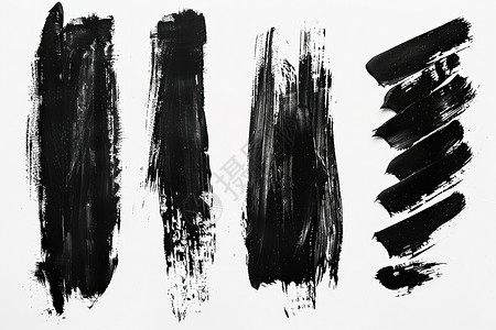 黑色刷痕抽象黑色水墨高清图片
