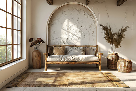 美式房屋房屋内的沙发设计图片