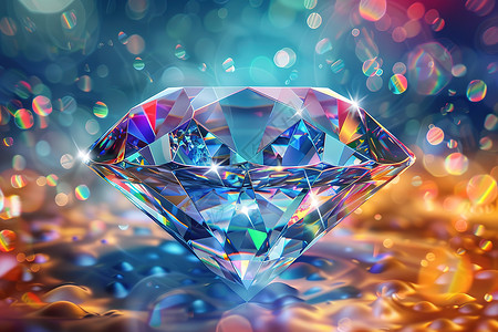 首饰饰品钻石射出耀眼的光芒设计图片