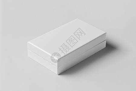 餐巾纸盒长方形白色盒子插画