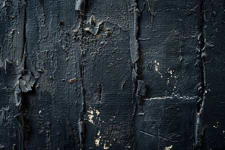 流淌油漆黑色纹理的墙壁背景
