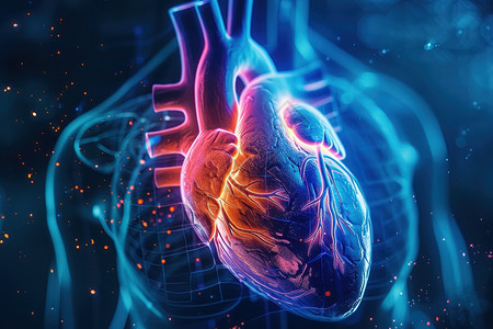 人体解剖学医学心脏背景设计图片