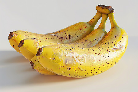 手绘果子香蕉上的斑点背景