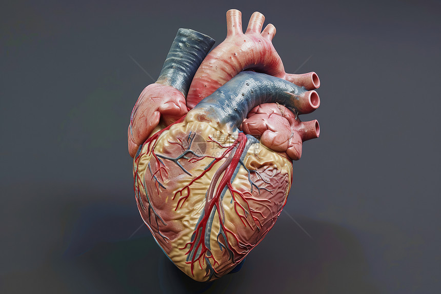 血管连接的心脏图片