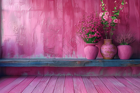 粉色的墙壁粉色木板高清图片