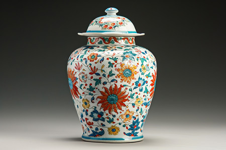 彩色陶瓷花瓶彩色花瓶背景