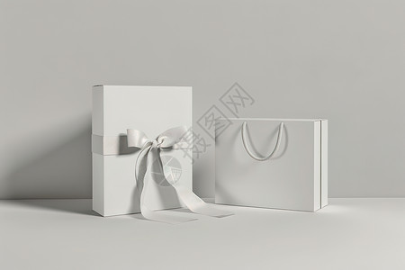 白色的礼物盒高清图片