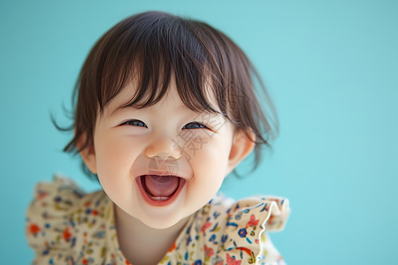 大婴儿素材开心大笑的宝宝背景