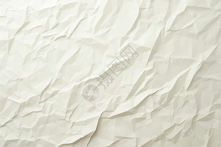 白墙背景一张褶皱的纸插画