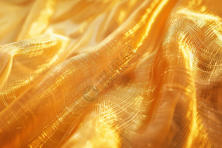 金色的丝绸褶皱高清图片