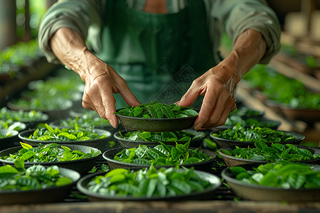 茶艺之美背景图片