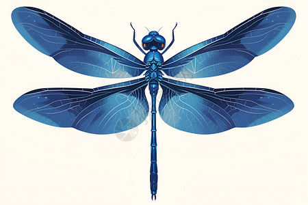 深蓝色的蜻蜓背景图片