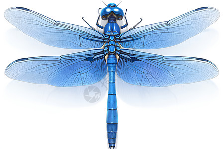 一只蓝色蜻蜓背景图片