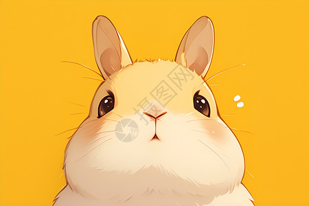 荷兰兔可爱兔子的表情插画