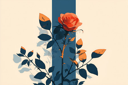 红蔷薇之恋背景图片