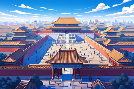 宏伟的紫禁城高清图片