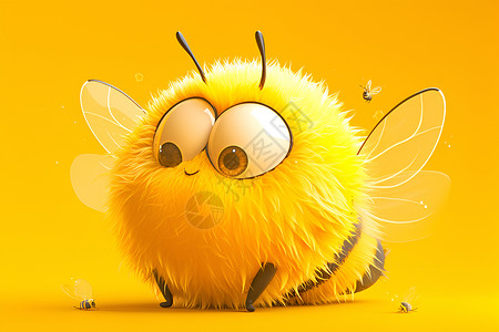 黄色的小蜜蜂高清图片