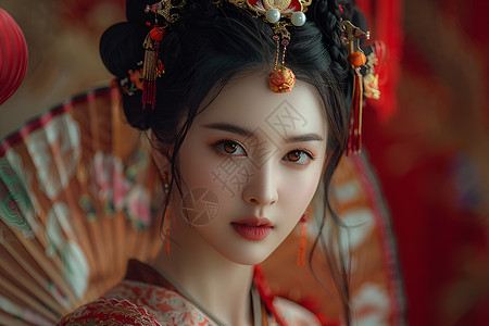 中国年轻女子图片素材