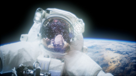 太空行走的宇航员这幅图像的元素由美国宇航局提供图片