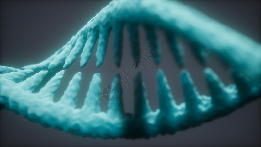 明亮的微粒三维渲染DNA图片