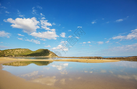 塞浦路斯北部美丽的海滩高清图片