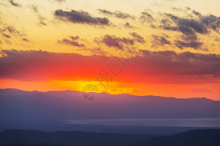 日出时塞浦路斯北部惊人的自然景观美丽的旅行背景图片
