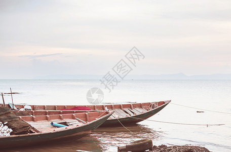 柬埔寨KEP的渔船高清图片