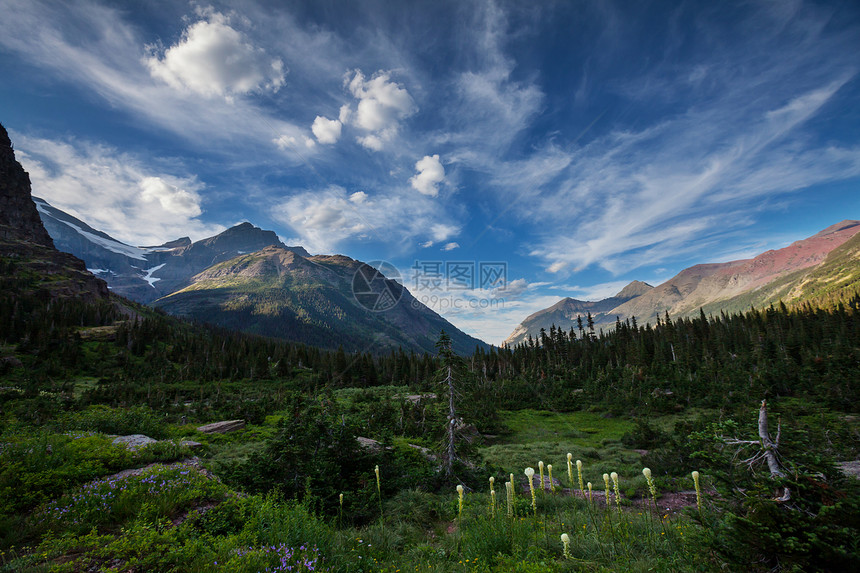 风景如画的冰川公园,蒙大,美国图片