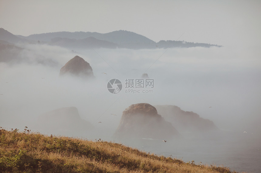 加农滩,俄勒冈州海岸,美国图片