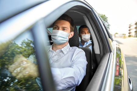 司机戴口罩污染运输高清图片