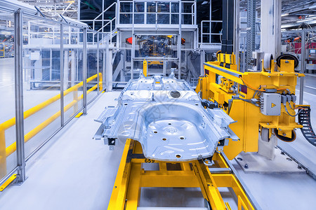 汽车工厂的备件汽车厂的备件技术的高清图片素材