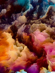 上层大气系列的梦想数字绘画外星世界抽象艺术的分形色彩画布图片